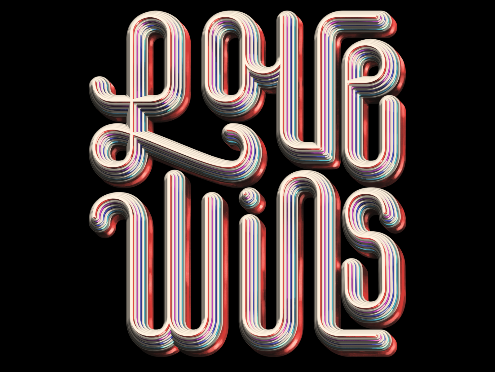 Love Wins by Andrew Wilson on Dribbble