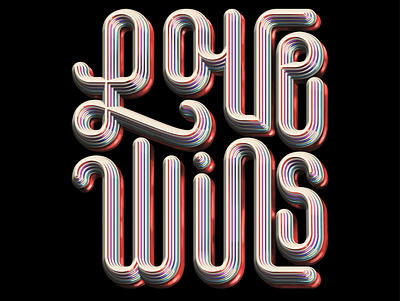 Love Wins affinity designer augmentedreality dailytype digital paint goodtype goodtypetuesday hand lettering handlettering ipadpro lettering lettering artist love wins procreate vector art