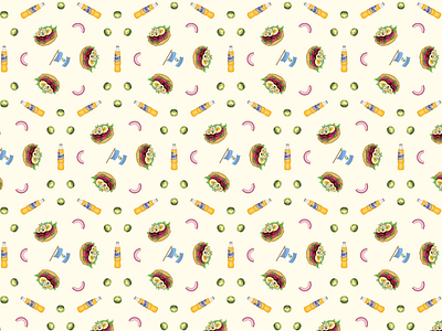 Delicious Guatemala Food Pattern affinity designer fashion food illustration procreate repeating pattern shirtdesign vector art vector artist