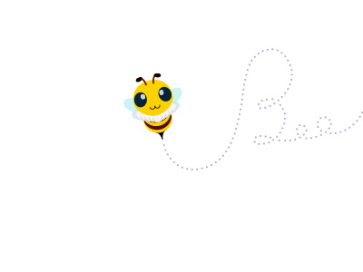 bee 2d bee character icon illustration