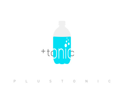 PLUSTONIC 2d graphic logo tonic