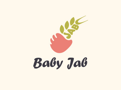 Baby Jab 2d baby bi food graphic jab logo
