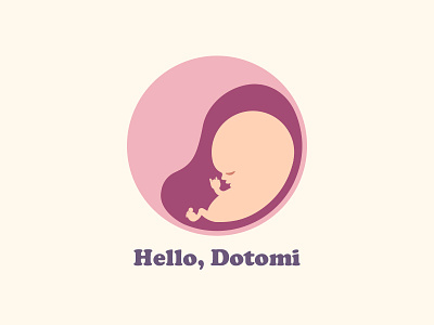 Hello, Dotomi 2d baby bi graphic icon logo