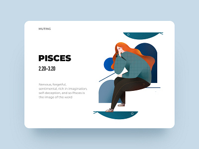 Pisces colors design graphic illustration pisces