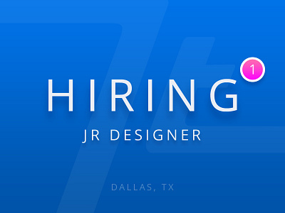 Hiring Jr Product Designer