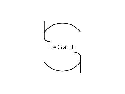 Logo Legault black brand brandstyle company lettering logo thin visualidentity