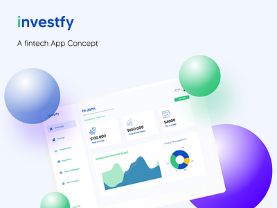 Investfy Dashboard Landing Page