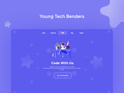 YTB Landing Page design designs landing page design ui uiux web web design ytb