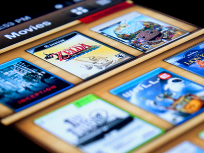 App Preview app design games iphone movies shelves wood