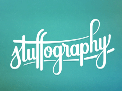 Stuffography Animation after effects animation gif hand lettering logo typography