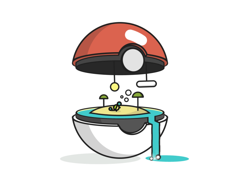 Pokébiome 007: Squirtle by John Schlemmer on Dribbble