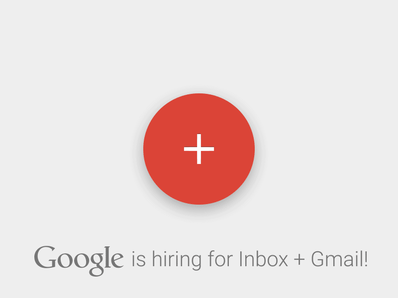 Join the Gmail & Inbox Design Team! animation gif gmail google inbox material design