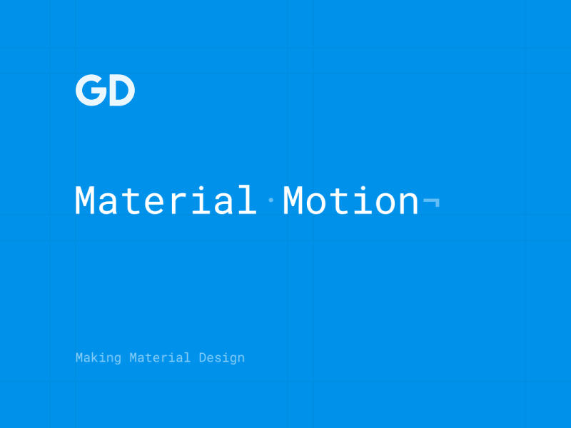 The New Material Design Motion Guidelines