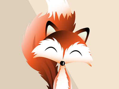 fox animal animal art cartoon cartoon character fox graphic design illustration orange vector illustration