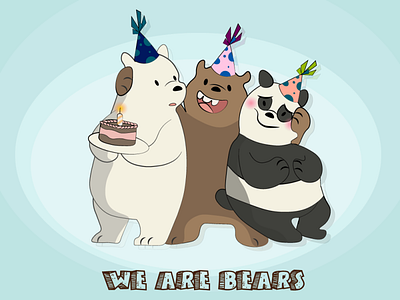 Bears animal bears cartoon cartoon character cartoon illustration childrens illustration graphic design illustration vector illustration