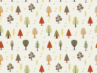 trees pattern graphic design illustration pattern pattern design vector illustration