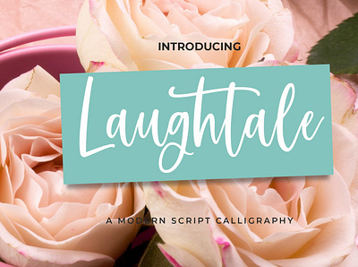 Laughtale Script branding brush calligraphy font font design handwritten logo script script font typography valentine