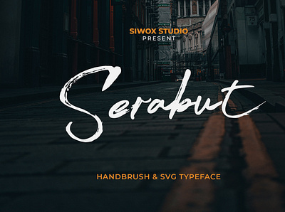 Serabut Brush & SVG Font branding brush calligraphy design handbrush handmade handmadefont natural natural logo script typography typography poster