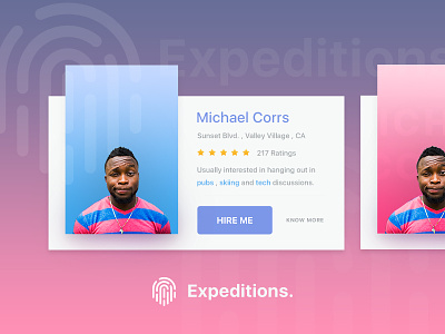 Card Design Exploration android cards clean color colour flat grid landing page layout material minimal travel