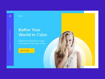 Hero Exploration color design figma flat hero interface landing modern page ui vector web