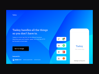 Taskzy Landing Page WIP