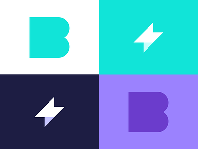 Bolt Invoice App Monogram app bolt brand branding design icon invoice logo mark symbol thunder