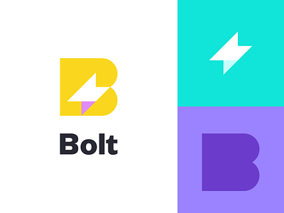 Bolt Monogram app bolt brand branding design icon invoice logo mark symbol thunder