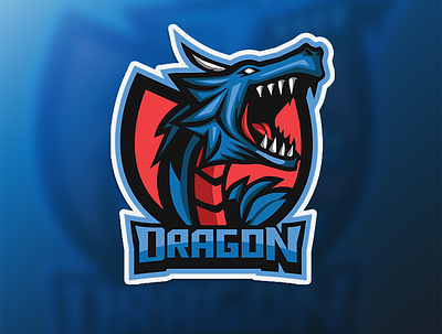 Water Dragon Sport Logo design esport esportlogo game gaminglogo illustration logo mascot