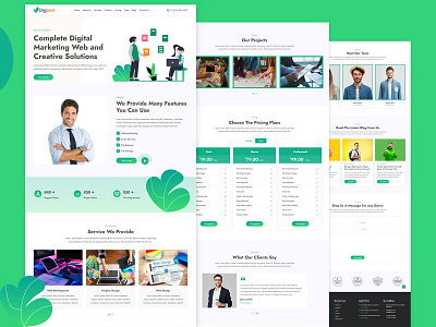 Diginet Digital Agency Landing Page Template