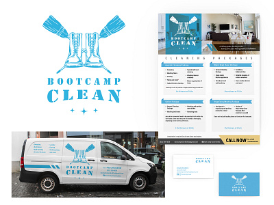 Boot Camp Clean Brand Design brand brand design cleaning service graphic design logo logo design
