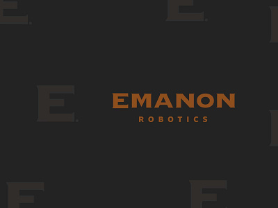 Emanon Robotics brand identity branded logo branding design graphic design illustration logo logo branding logo design robotics branding robotics logo tech branding tech logo typography vector
