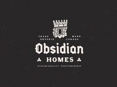 Obsidian Homes brand identity branding construction brand construction logo contracting contracting branding contracting logo design graphic design illustration logo logo design typography vector