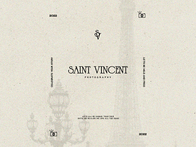 Saint Vincent brand identity branding design graphic design illustration logo logo design logo identity paris photography photos romantic soft type type design typography vector