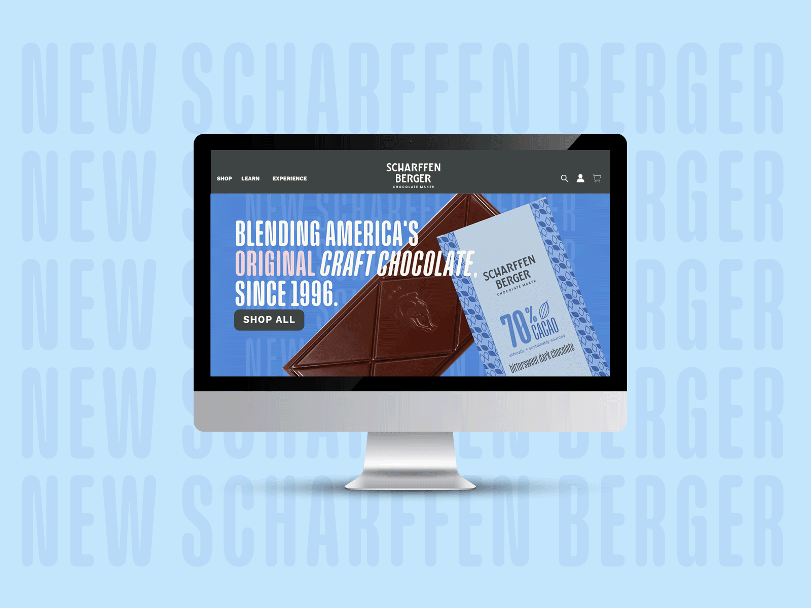 Scharffen Berger Web Banners animation brand brand identity branding chocolate chocolate design design graphic design identity re design rebrand web banners web design