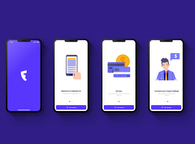 FabledFund Onboarding app application branding design flat illustration logo onboarding product design ui user interface