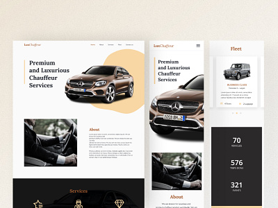 Chaffeur Landing Template design business chaffeur creative design figma landing page minimal template ui user interface ux web