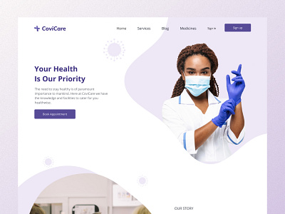 Covicare Online Pharmacy Landing Page