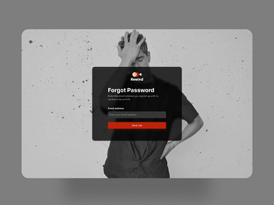 Forgot Password for a retro movie streaming website design figma forgot password password ui user interface ux web