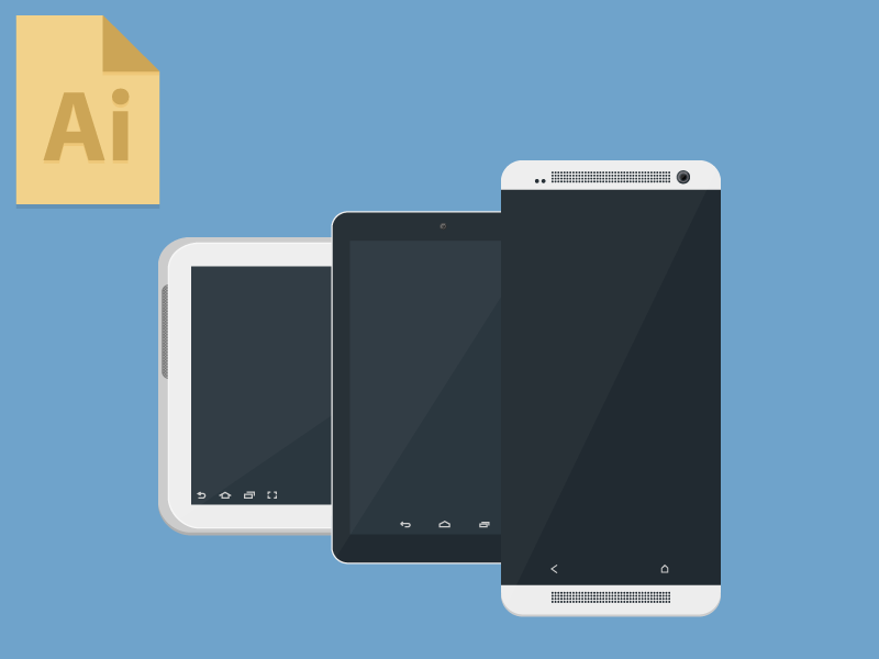 Freebie: Android Devices freebie free .ai android tablet nexus samsung htc