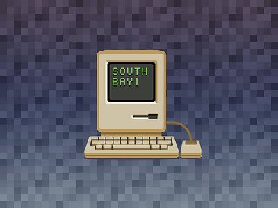 South Bay Badge! apple computers mac retro south bay