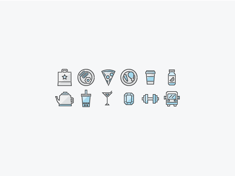 Welcome guide icons