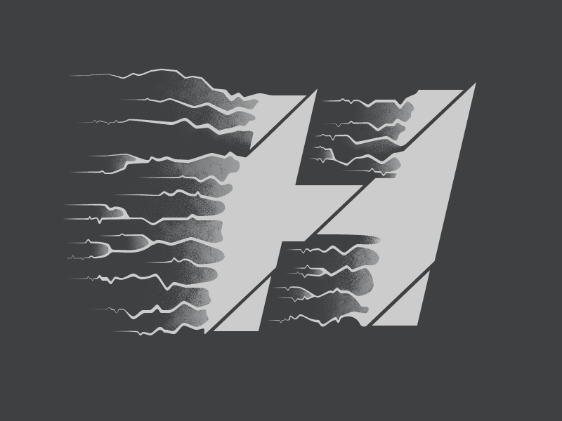 Hack Day Logo Treatment: Speed progress arrow the flash momentum lightning speed