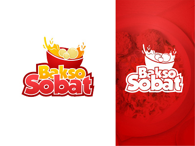 Branding Logo Design Resto Meatball "Bakso Sobat" branding and identity logos