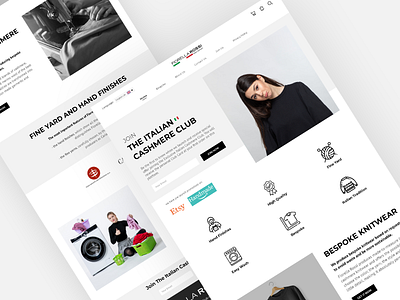 Landing Page for Italian Cashmere adobe xd design figma indonesia indonesia designer indonesian landing page minimal ui uiux ux web design website