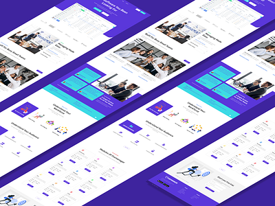 ERP Landing Page Design UI UX