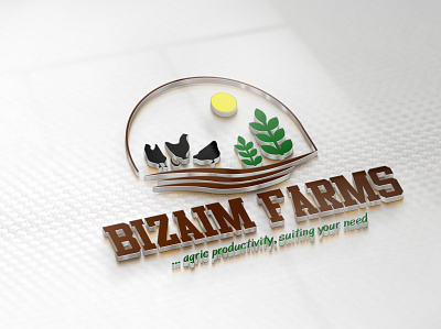 Bizaim Farms branding design illustration logo