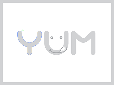 Yum Kitchen Logo Illustration V1