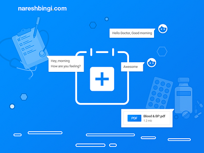 Messenger For Health Service App book an appointment chat bot doctor app health service messenger portfolio user interface ux