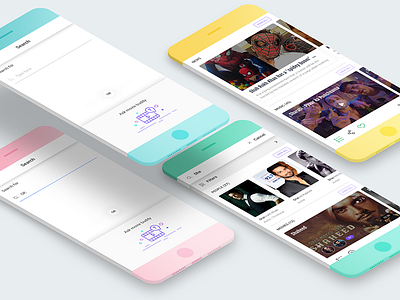 Search Screen And Results Screen - Flickbay by Naresh Bingi on Dribbble