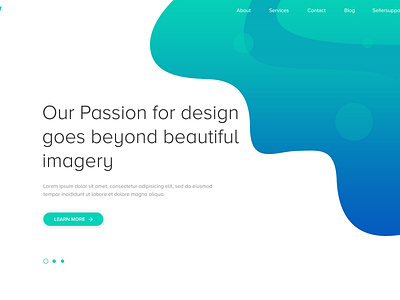 Fission Homepage Design design homepage design portfolio services ui user interface ux website website banner website design